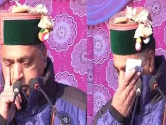 Former CM Jairam Thakur became emotional while addressing public meeting in Himachal, eyes filled with tears