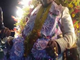 The groom king was getting on the horse for the bride, then the thief ran away by snatching the garland of notes and then...