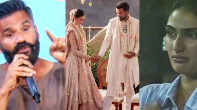 'He is not my son-in-law ..' Sunil Shetty started crying as soon as daughter Athiya got married, gave a strange statement for KL Rahul