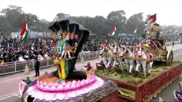 Haryana's pride shown on the path of duty in Delhi: Tableaux made on Geeta Mahotsav theme included in the parade