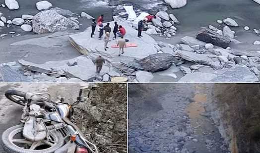 Bike accident in Himachal's Bharmour, two Amazon delivery boys fell into Ravi river, died