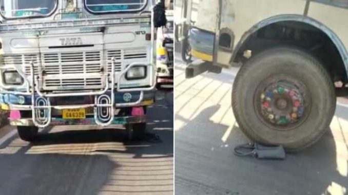 Policeman ran to cut the challan: woman suddenly applied brakes, truck crushed, died on the spot