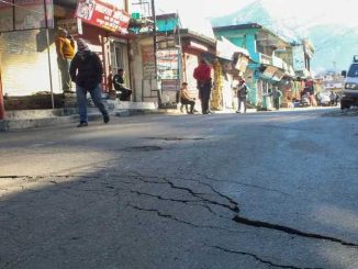 Cracks seen on Badrinath Highway near Joshimath before Char Dham Yatra