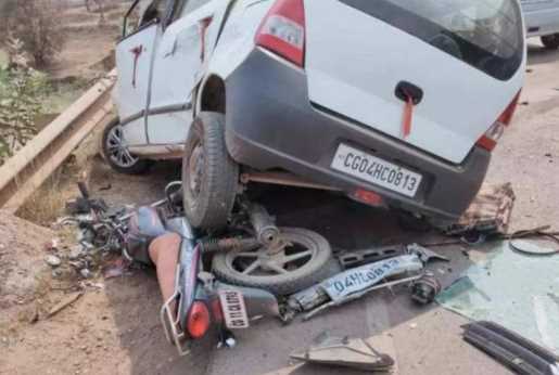 Truck-car and bike collision in Chhattisgarh, five killed, CM Baghel expressed grief