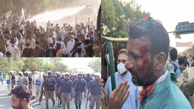 Fierce uproar in Pakistan, police and public face to face, fierce stone pelting, fighting, lathi charge, hundreds injured