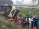 The speeding bus returning from Haridwar overturned in Farrukhabad, carrying 18 passengers