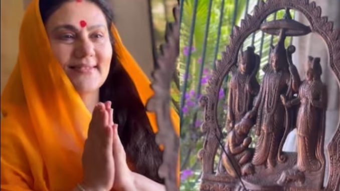 Deepika Chikhaliya became 'Sita Maa' wearing a 35-year-old saree on Ram Navami, indulged in devotion