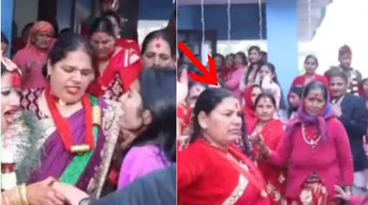 In the farewell of the bride, the friend started crying loudly, the blood of the relatives boiled, see video
