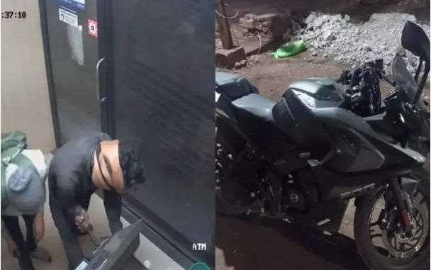 Youth reached Chhattisgarh from MP to rob ATM by asking for friend's bike, cut machine with gas cutter, police arrested