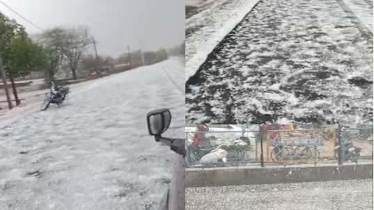 This is not Kashmir but Gwalior, rain in 30 districts of MP, hail will fall in 9, IMD warns
