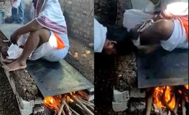 Viral Video: 'Sometimes divine power in my body...' Video of Baba abusing the devotees sitting on the burning stove goes viral