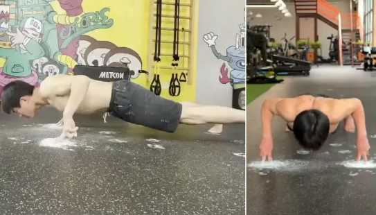 Finger Push Ups: 22 push-ups done on the strength of 2 fingers in a minute, boy recorded in Guinness Book