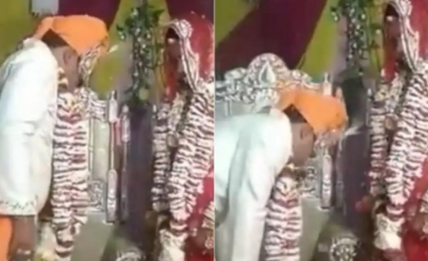 The groom 'Mian' took off his pants as soon as he put the garland, seeing such a reaction of the bride would make you laugh