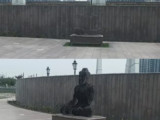 Will be visible from a distance... If you go near it disappears! The statue in this park of Noida will surprise you