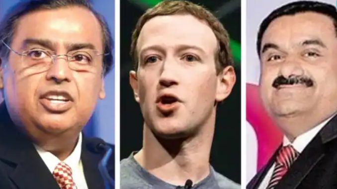 Mukesh Ambani overtakes Mark Zuckerberg again, Gautam Adani falls two places