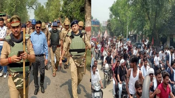 Clash between Gurjars and Rajputs in Saharanpur-Muzaffarnagar! The hands and feet of the police administration were swollen throughout the day
