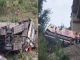 People were shocked by the horrific accident early in the morning, a bus full of passengers fell into the ditch, so far 10 dead bodies have been found