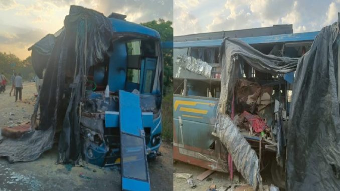 Just now: The country was shaken by the horrific accident, the bus running at a speed of 100 rammed into the trolley, there was an outcry, see here