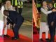 The PM of this country touched the feet of PM Modi with a hug, the video of the grand welcome went viral