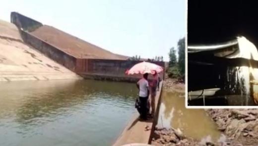Wow officer! 1 lakh phone fell in the dam... 21 lakh liters of water was shed to find it, now it is lying
