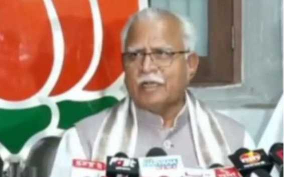 CM Manohar Lal Khattar lashed out at Congress, also took a jibe at Rahul Gandhi's truck journey