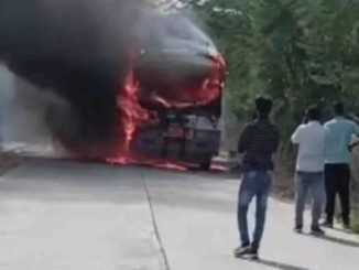 Fierce fire broke out in a bus full of wedding processions in Madhya Pradesh, chaos, conductor's death, many injured