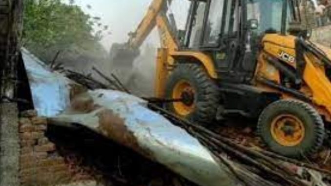 MDA's bulldozer thundered again on four illegal colonies in Muzaffarnagar