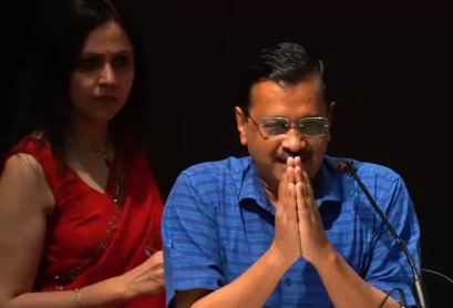 Arvind Kejriwal was giving speech and slogans of 'Modi-Modi' started, know what CM said with folded hands