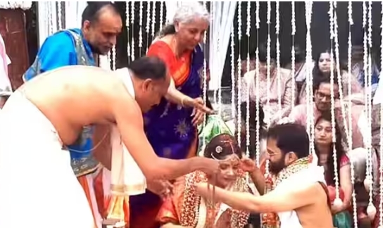 Finance Minister Nirmala Sitharaman's daughter got married in a simple ceremony, saints blessed; watch video