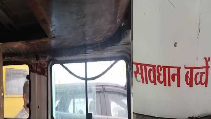 In Bihar, it was written on the van 'Caution! There are children', the police searched and was stunned