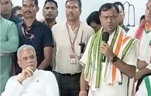 Deepak Baij takes charge of Chhattisgarh Congress, accuses BJP of lying