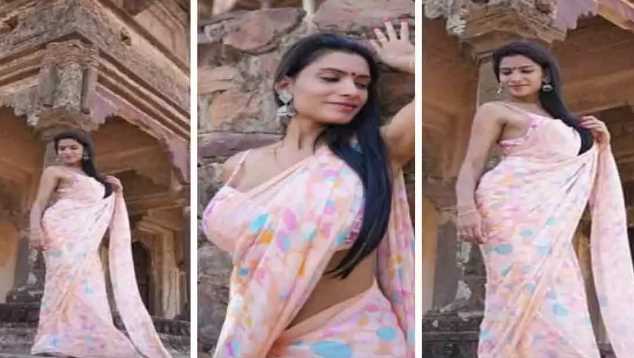 In Madhya Pradesh, adult actress got obscene photoshoot done in famous Garhpaha Hanuman temple, created ruckus
