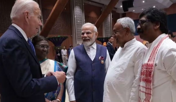 PM Modi introduced Nitish Kumar to Joe Biden, released pictures himself