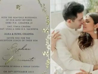 Parineeti Chopra and Raghav Chadha's wedding reception card goes viral, function to be held at Taj Chandigarh on September 30