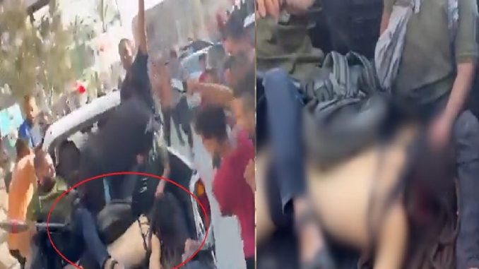 Islamic terrorists paraded an Israeli female soldier naked, raised Islamic slogans - you will get goosebumps after watching the video.