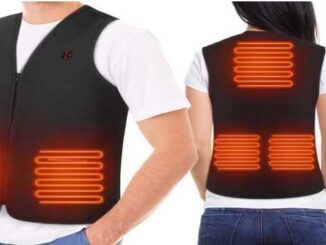 No need to wear a thick jacket in the cold! This 'vest with heater' will make you hot as soon as you press the button