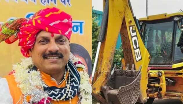 CM Mohan Yadav in action mode, bulldozer runs on the house of Farooq who cut off the hand of BJP worker
