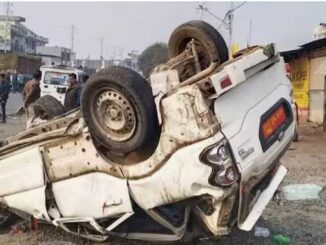 Big accident in Madhya Pradesh on the very first day of the New Year: 4 people died...Car dragged for 200 meters on the highway
