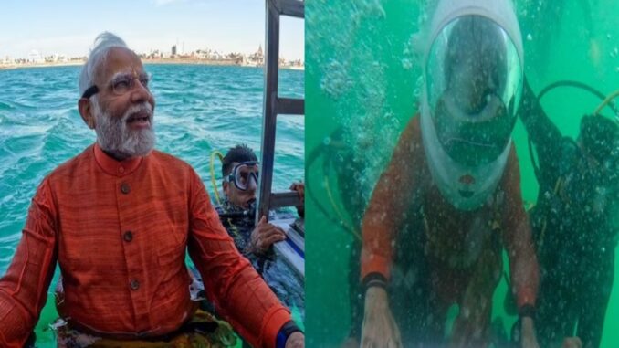 PM Modi reached Dwarka city submerged in the sea, worshiped and said - this is a divine experience