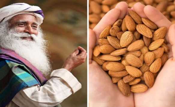 Sadhguru told the reason for eating almonds after peeling them, the reason will surprise you