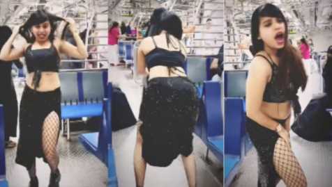 Girl crosses limits in moving train, video of obscene dance goes viral; Railways came into action