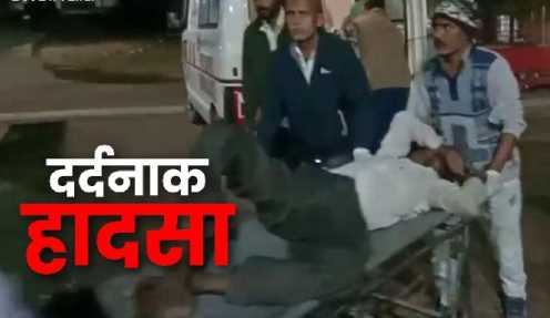 Big accident due to tractor-trolley overturning in Chhatarpur, 3 dead