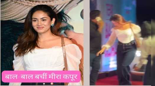 Mira saved herself from falling in high heels, video of Shahid Kapoor's film screening goes viral
