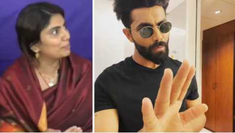 Ravindra Jadeja's wife Rivaba lost her temper when asked questions on the allegations made by her father-in-law.