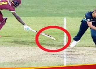 The batsman survived despite being run out cleanly, this rule of cricket gave his life
