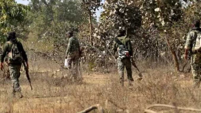 Big success for security forces in Chhattisgarh, four Naxalites carrying bounty of Rs 36 lakh killed in encounter