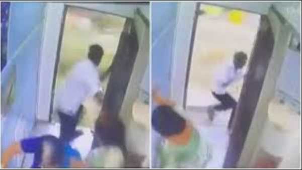 Thief attacked a woman's peace on a moving train, immediately got the consequences of bad karma; video viral