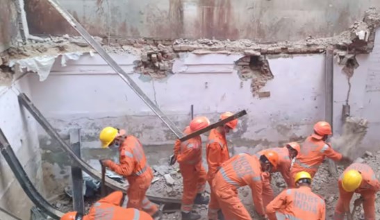 Two-storey building collapses in Delhi's Welcome, three workers buried under debris, two dead, one injured
