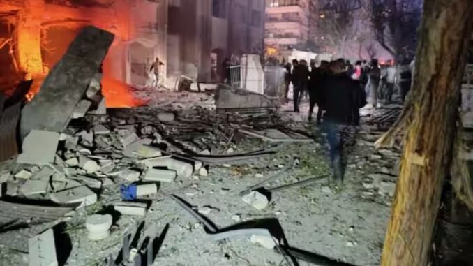 Israel's big air attack on Iranian embassy late night, 8 people died, huge tension