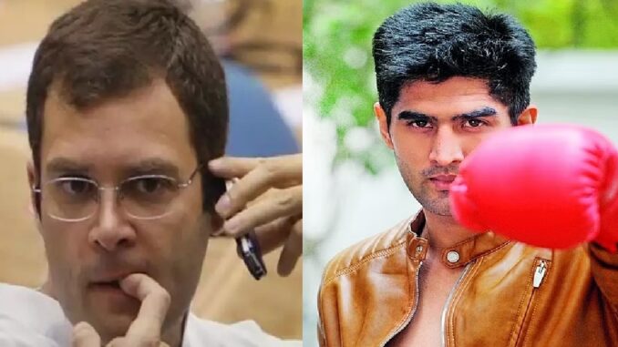 What is this happening! Boxer Vijender Singh gave a blow to Congress, joined BJP at one time